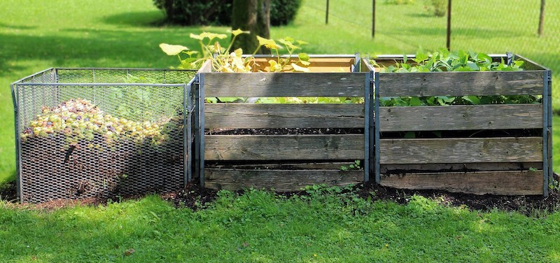 utilisation des cheveux trois stocks de compost