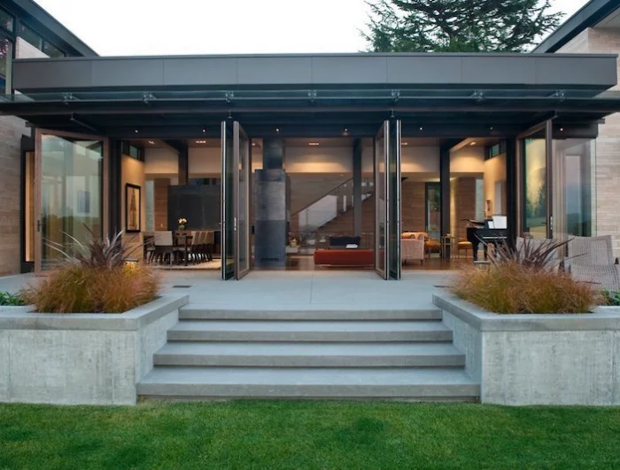 bicarbonate de soude nettoyage terrasse terrasse en beton nettoyage une maison contemporaine avec une terrasse devant