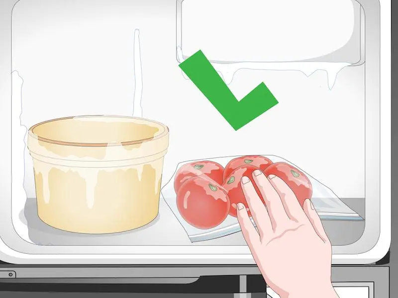 comment conserver les tomates au congelateur illutsration d un congelateur avec la bonne methode