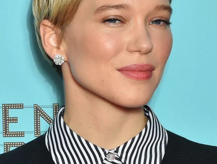 lea seydoux coupe femme garçonne blonde très courte