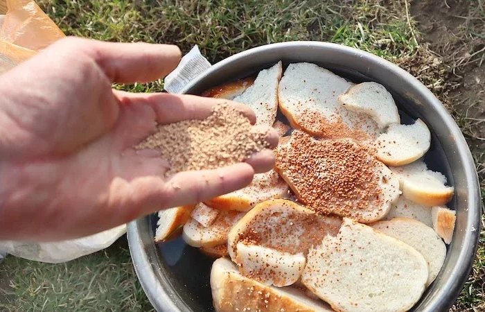 melange de pain et levure pour un engrais naturel