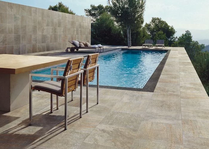 nettoyage terrasse composite savon noir terrasse en carelage avec piscine