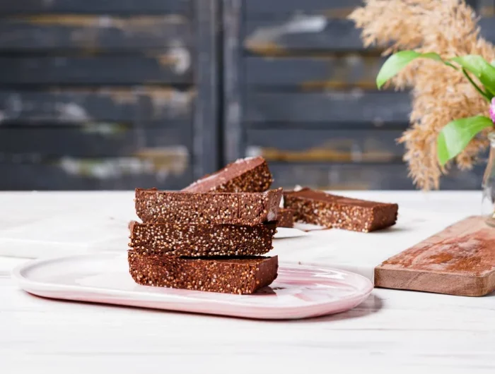 barres quinoa souffle recette chocolat dessert maison herbes sechees