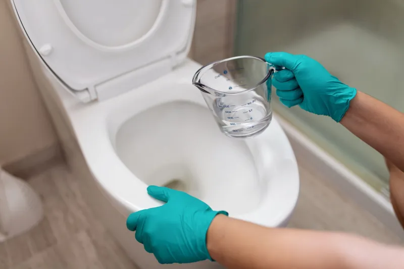 comment detartrer la cuvettes des toilettes avec du vinaigre blanc