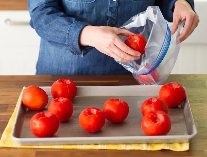 comment perler tomate sans bouillir technique choc thermique mettre au congelateur