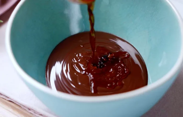 extrait de vanille chocolat fondu bol recette barres healthy maison