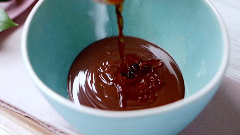 extrait de vanille chocolat fondu bol recette barres healthy maison