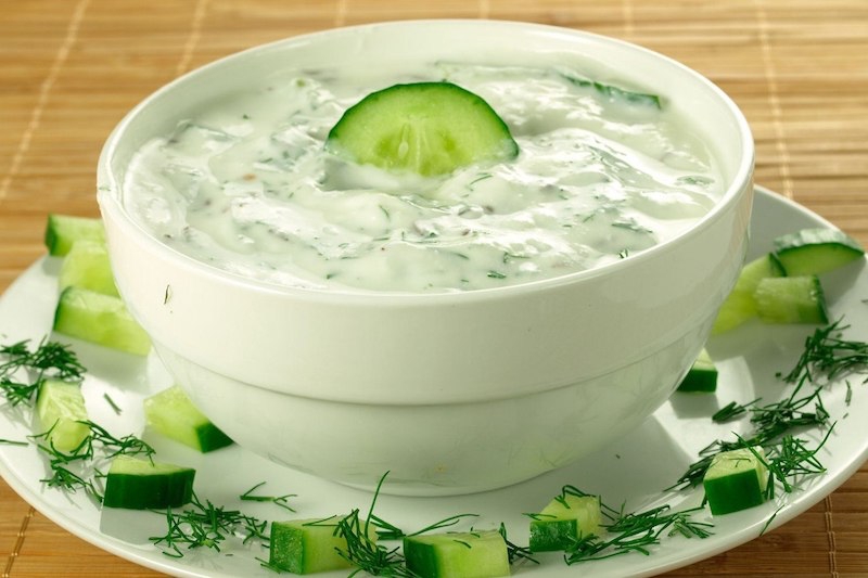 the best summer yogurt salad and cucumber salad with fennel