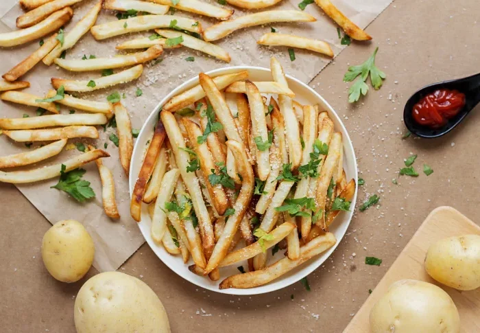 recette frites croustillantes pommes de terre cuisson astuces papier absorbant