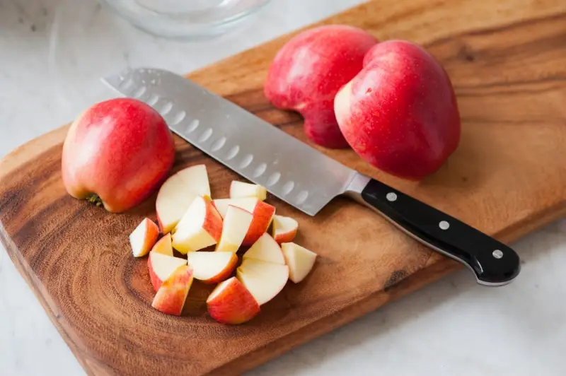 pourquoi mes pommes ne murissent pas coupr une pomme avec un couteau