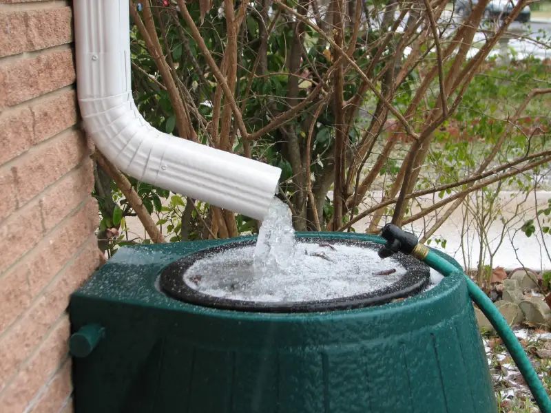 how long rainwater can be stored
