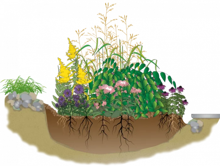 comment faire un jardin de pluie image sol plantes jardin de pluie