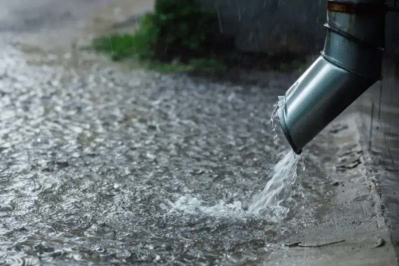 how to filter the water that falls naturally in the rain