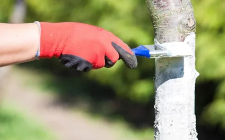 pourquoi peindre les arbres en blanc et comment chauler un arbre au pinceau facilement