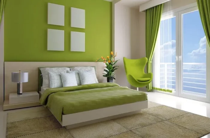 quelle couleur peindre chambre signe astrologique murs vert foret