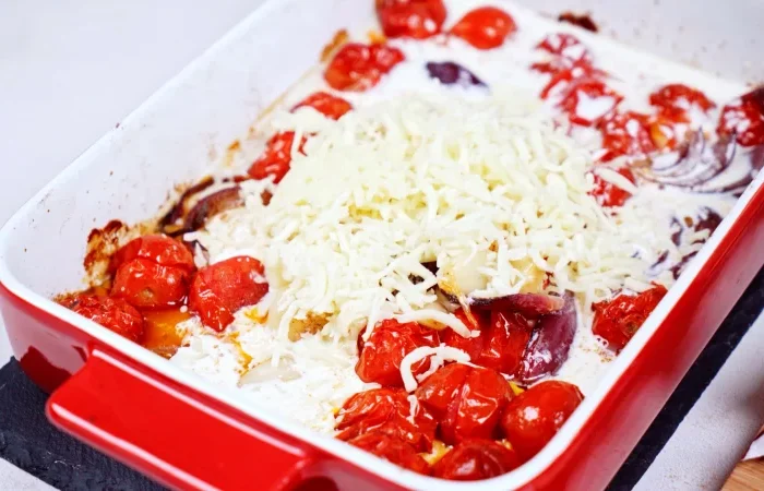 recette diner facile et rapide tomates cerises fromage rape