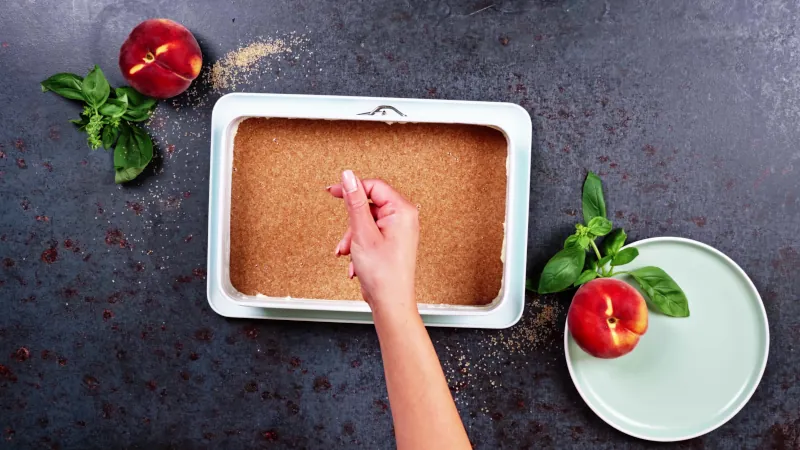 transfer the base to a baking sheet