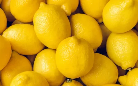 citrons jaunes en vrac