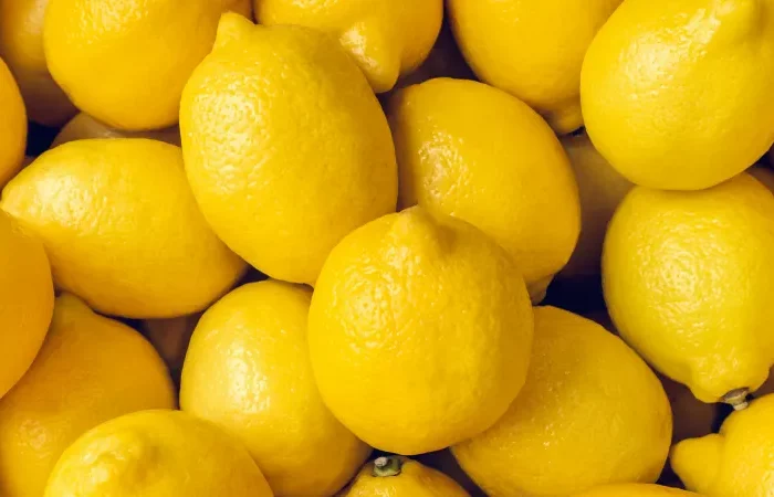 citrons jaunes en vrac