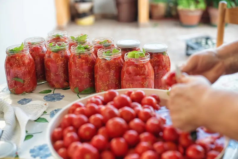 comment prepater les tomates pour les conserver en bovaux