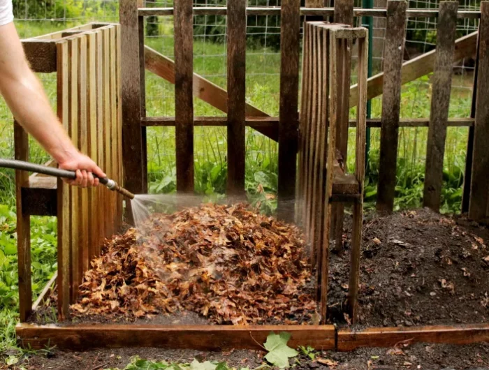 humidifier des feuilles mortes quoi mettre dans un compost pour plus de carbone