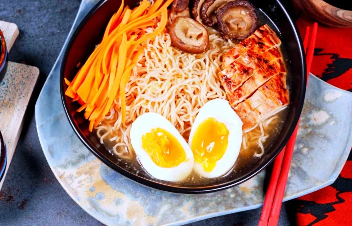 bouillon de nouilles ramen oeufs mollet recette preparation