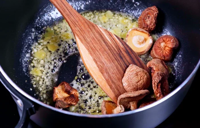 champignons beurre poele cuisine recette ramen