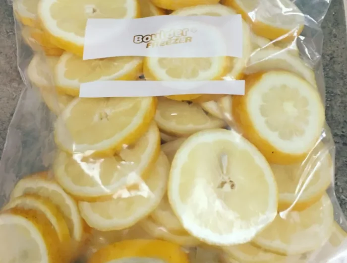 citron decoupe a congeler