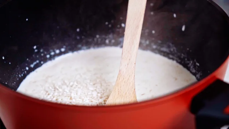 comment faire riz au lait casserole feu doux