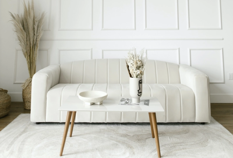 design interieur deco minimaliste couleurs neutres canape blanc