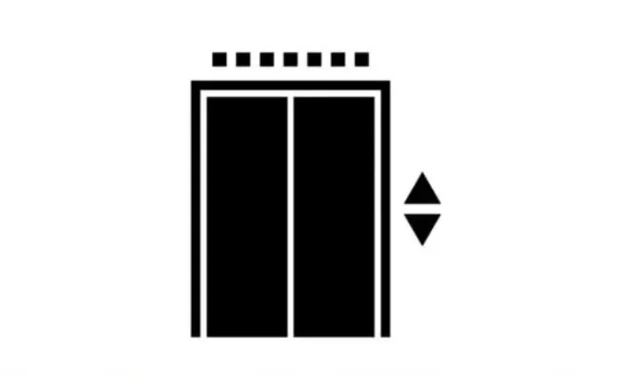 diagrame en noir sur blanc avec un ascenseur