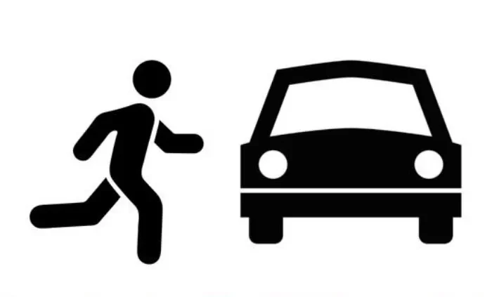 diagrame en noir sur blanc de voiture et un homme