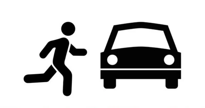diagrame en noir sur blanc de voiture et un homme