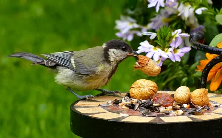 graines et fruits pour nourrir les mesanges jardin