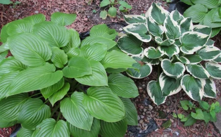 plantes vivaces a couper en automne hostas jardin paillage