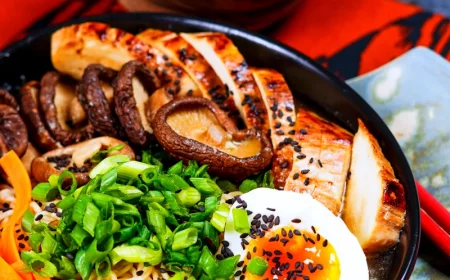 recette de ramen maison au poulet et aux champignons shiitake