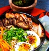 recette de ramen maison au poulet et aux champignons shiitake