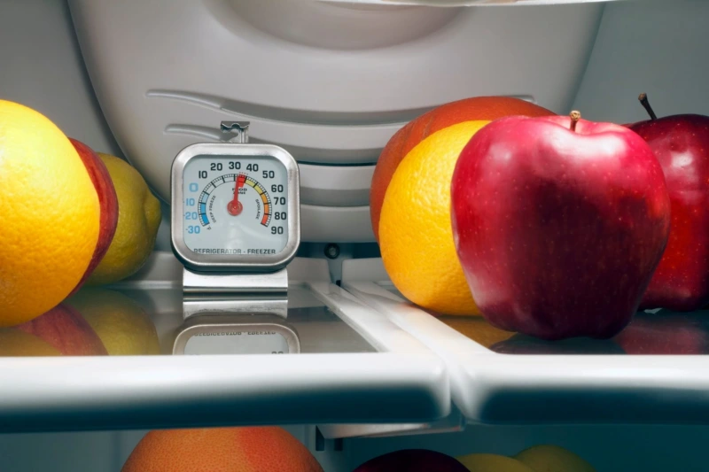 temperature ideale frigo et congelateur thermometre fruits