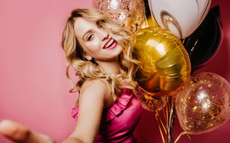 celebration fin fete d annee femme robe rose fuschia