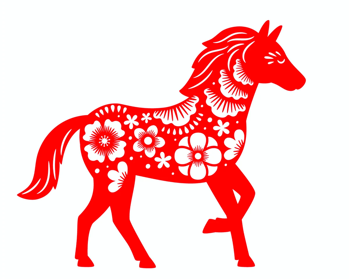 cheval rouge sur fond blanc horscope chinois numerologie 2023