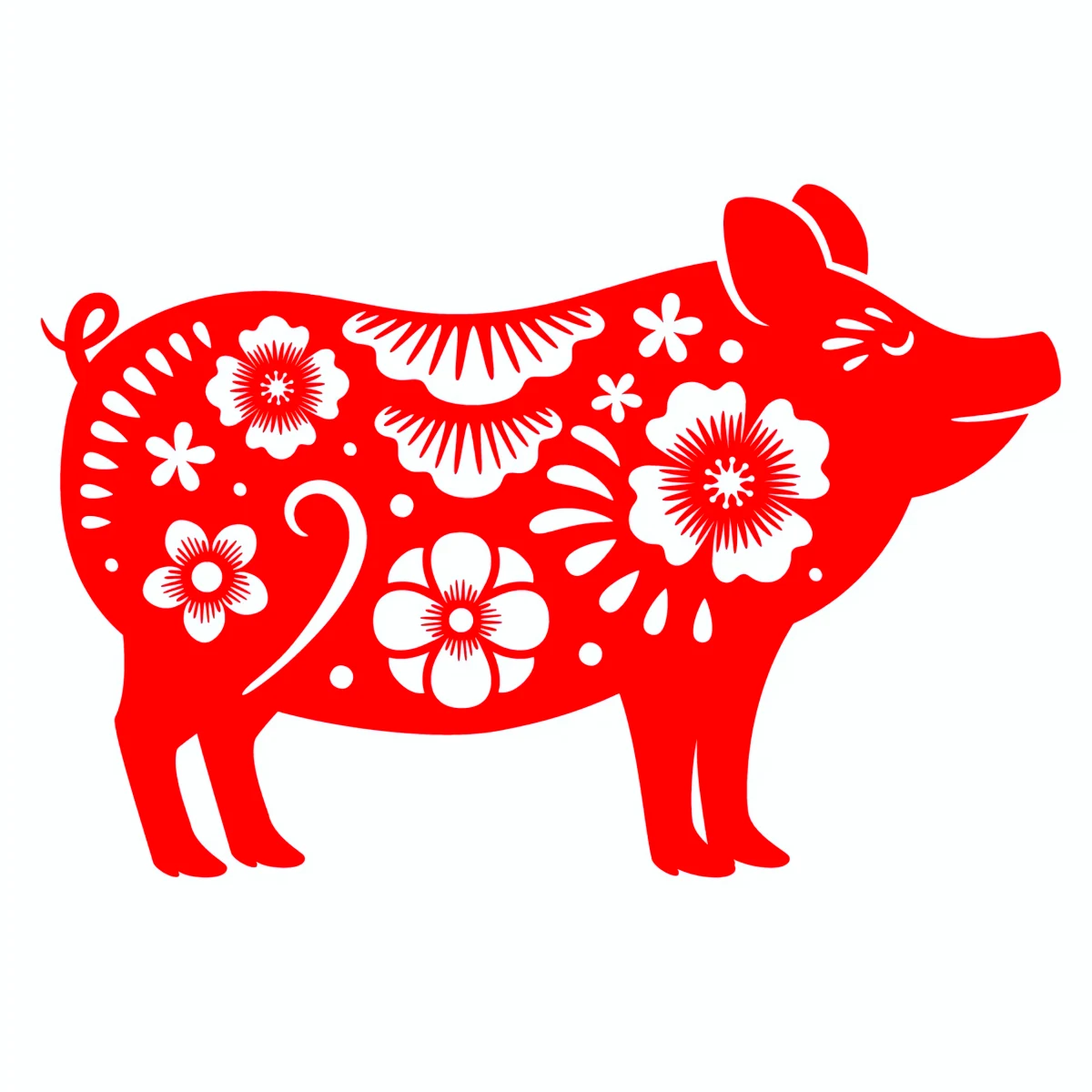 cochon rouge signe chinois zodiaque