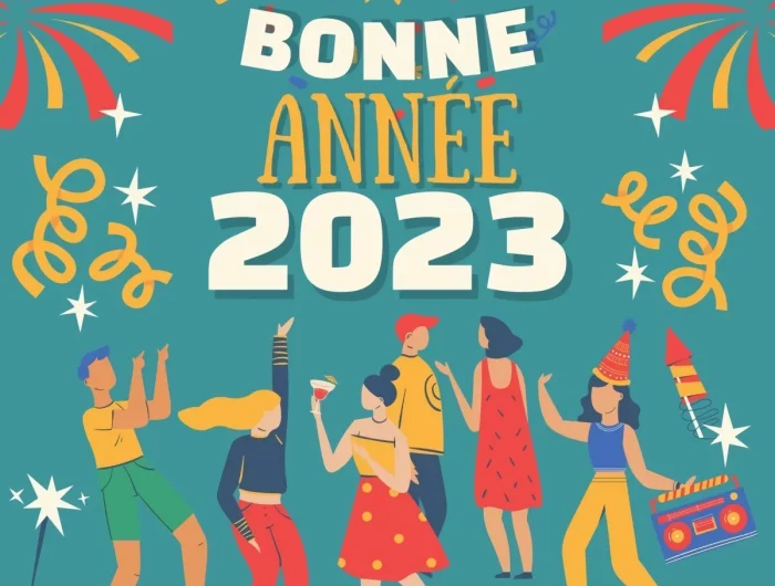 comment souhaiter une bonne année 2023 image bonne année confettis feu d artifice