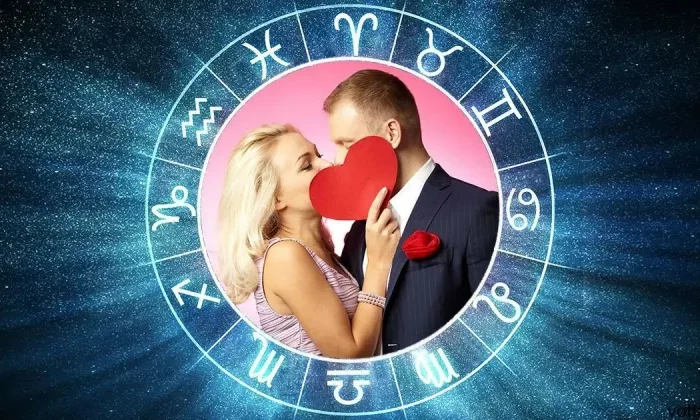 deux amoureux au centre du zodiac