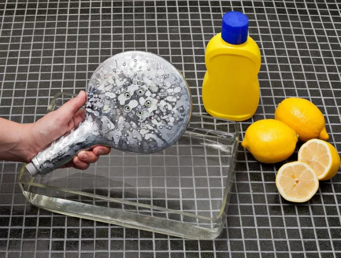 enlever le calcaire du pommeau de douche citron