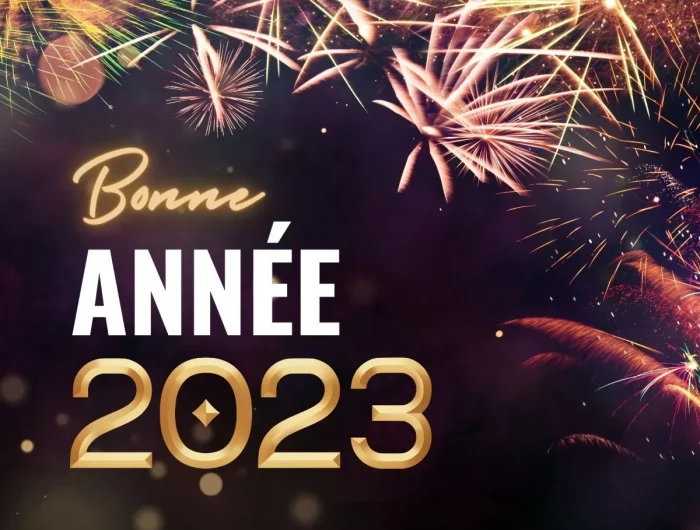 feu d artifice sur une carte de voeux message bonne année fin d année