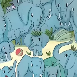 Illusion d’optique : repérez le rhinocéros parmi les éléphants en 9 secondes