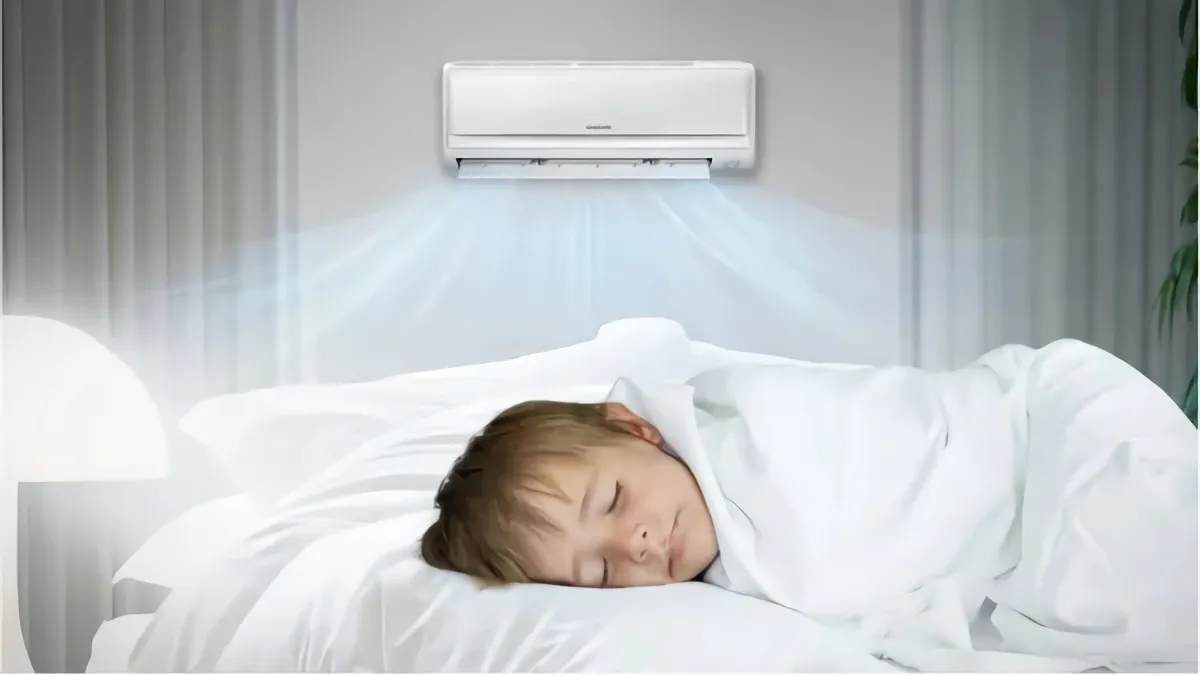 comment régler sa clim en chauffage enfant dormant pres dunclimatisateur