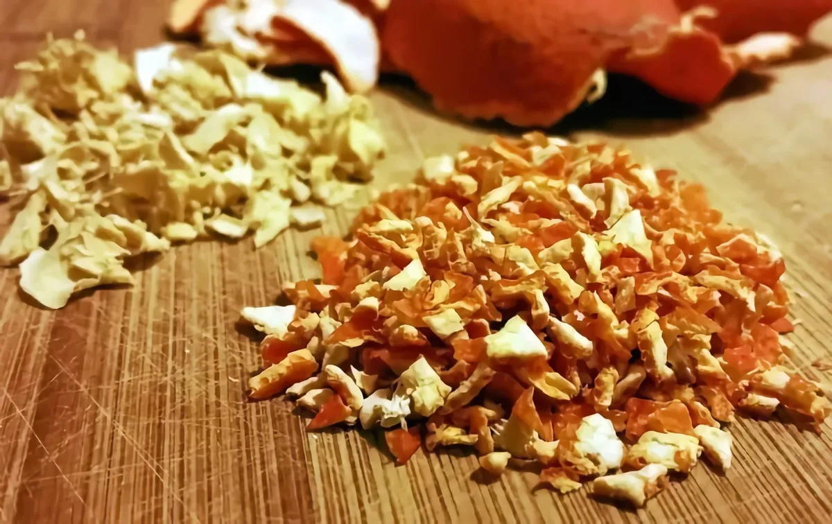 How to dry dried orange peel