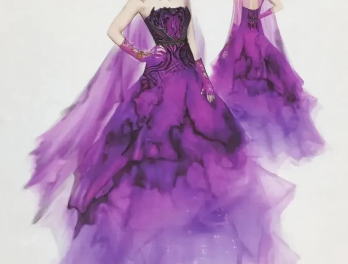 couleur de l'année 2023 magenta robe de princesse