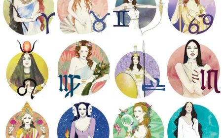 couleur porte bonheur signe astrologique dessin de femmes en differentes couleurs